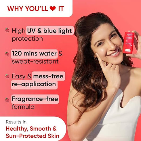 DOT & KEY Strawberry Dew Spf 50 Sunscreen Stick On|The|Go Spf 50 Pa+++